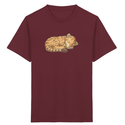 Schlafende Katze: Kuscheliges T-Shirt für Kinder