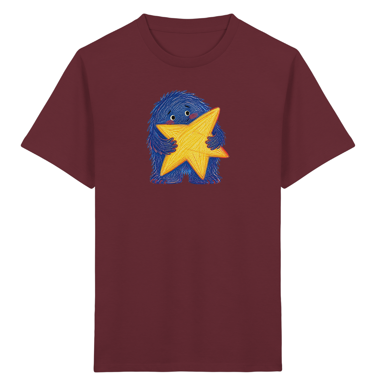 Sternensammler Monster Kinder Shirt - Kinder Bio T-Shirt Vorderseite
