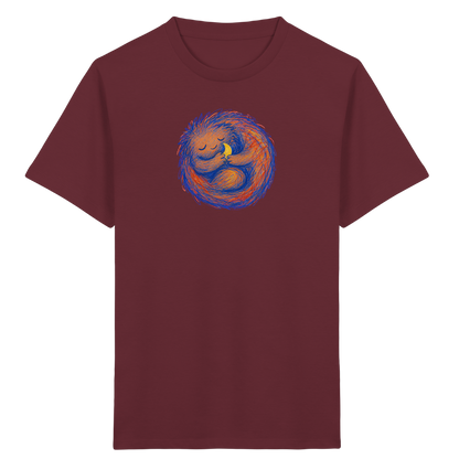 Schlafzottel mit kleinem Mond - Kinder Bio T-Shirt Vorderseite