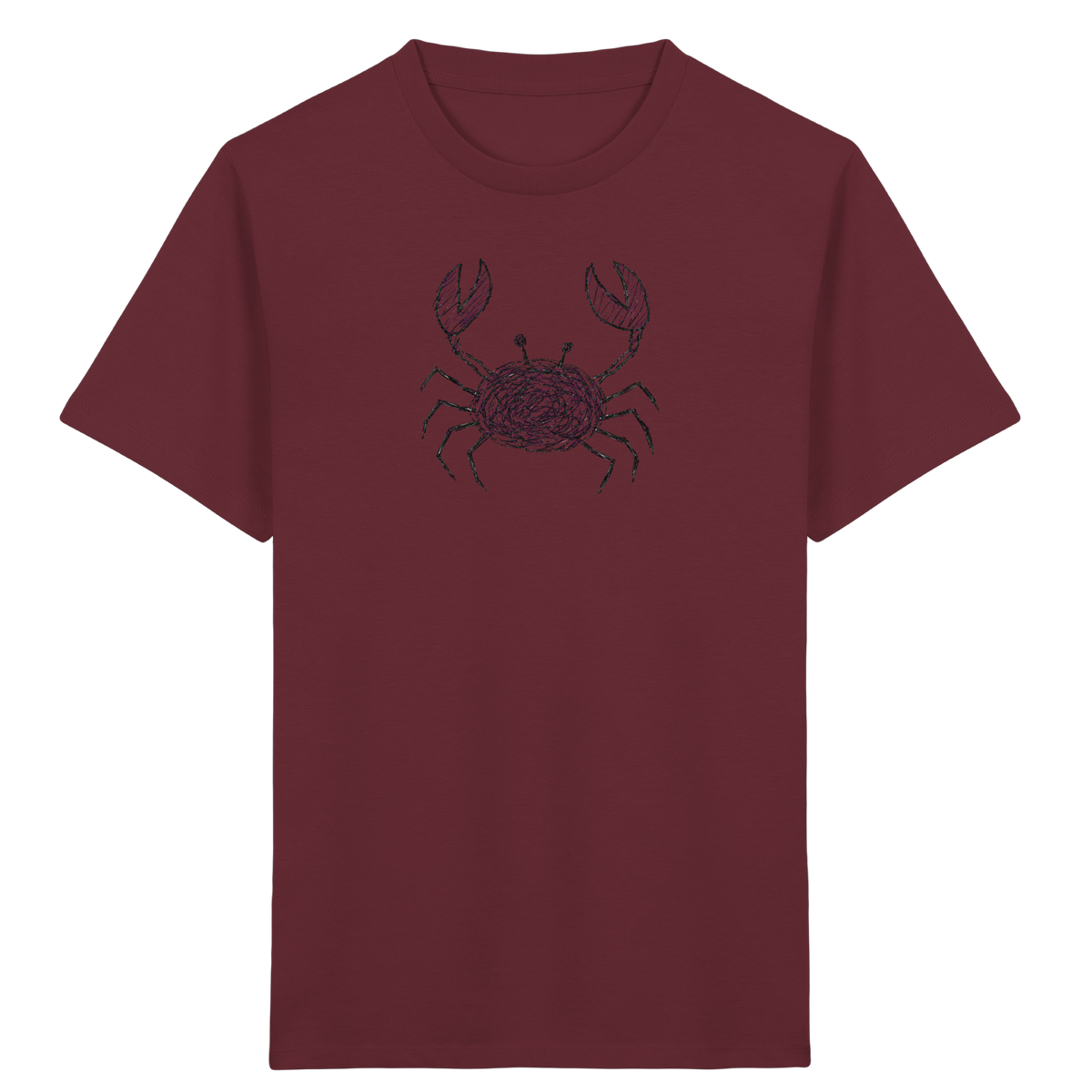 Krabbe von oben gezeichnet - Kinder Bio T-Shirt