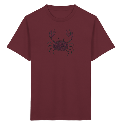 Krabbe von oben gezeichnet - Kinder Bio T-Shirt