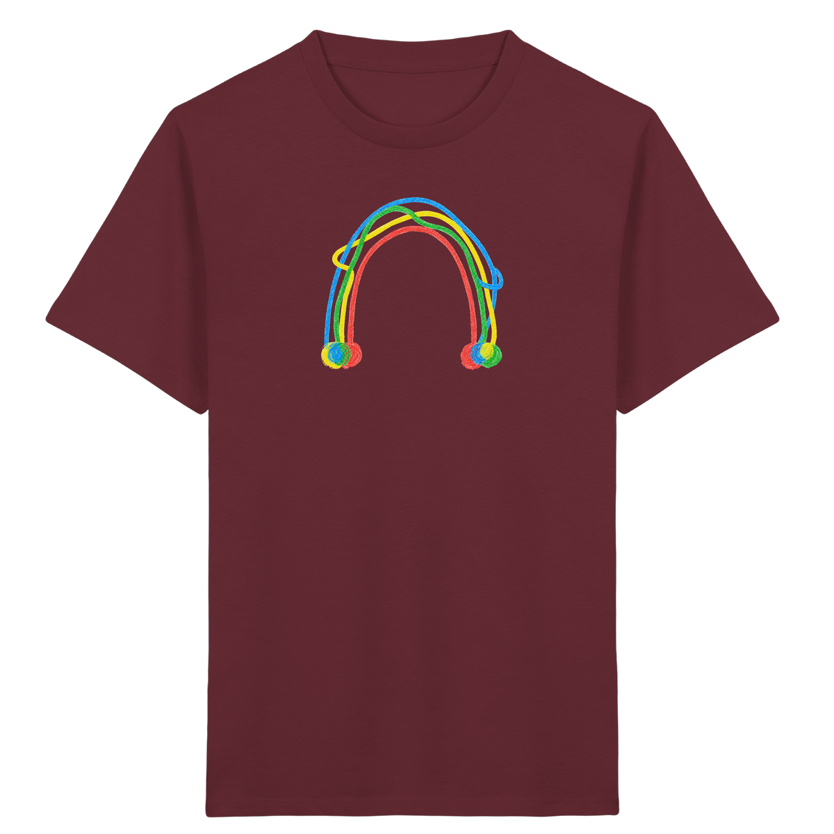 Farbpunkt Regenbogen Kinder Shirt - Kinder Bio T-Shirt