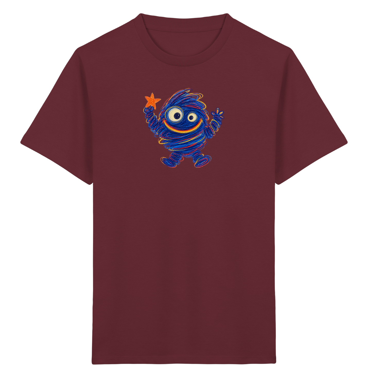 Kuschelsturm Kritzelmonster Shirt - Kinder Bio T-Shirt Vorderseite