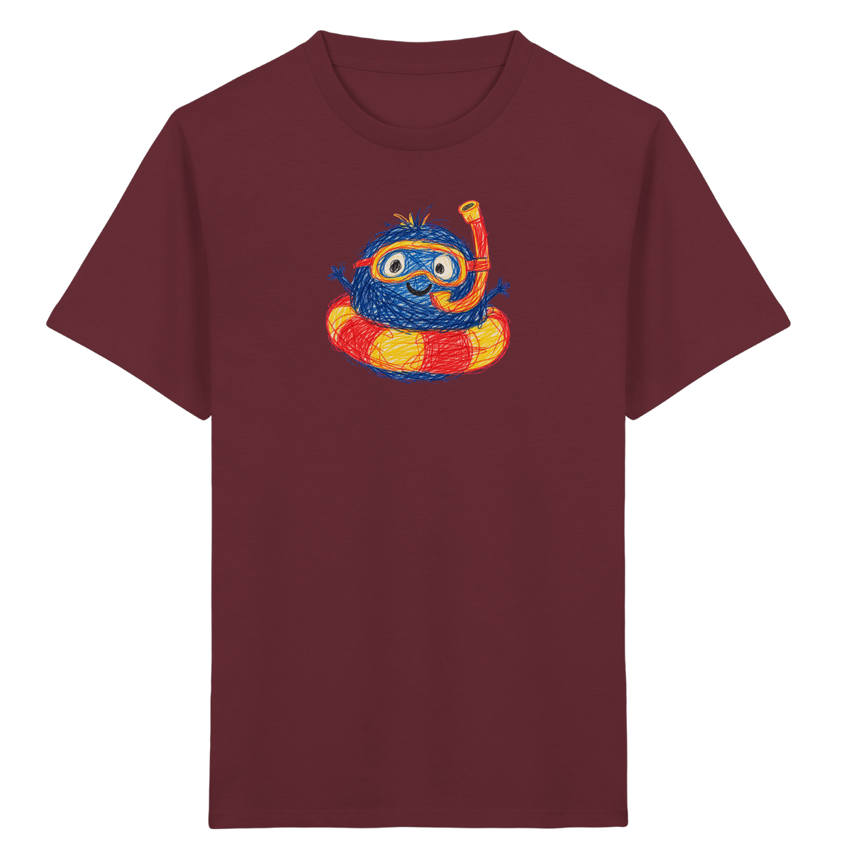 Schnorchelmumpf im Schwimmring - Kinder Bio T-Shirt