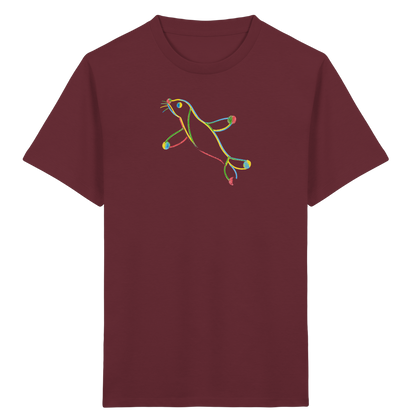 Bunte Farbpunkt Robbe Kinder - Kinder Bio T-Shirt