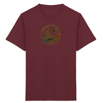 Cooles Monster T-Shirt im Scribble-Look - Kinder Bio T-Shirt Vorderseite