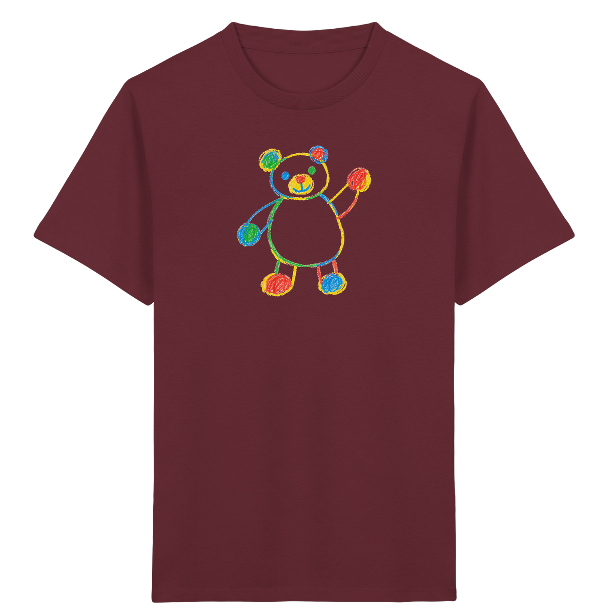 Farbpunkt-Bär für Kinder - Kinder Bio T-Shirt