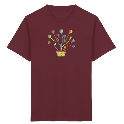Bunte Fantasie Pflanze - Kinder Bio T-Shirt