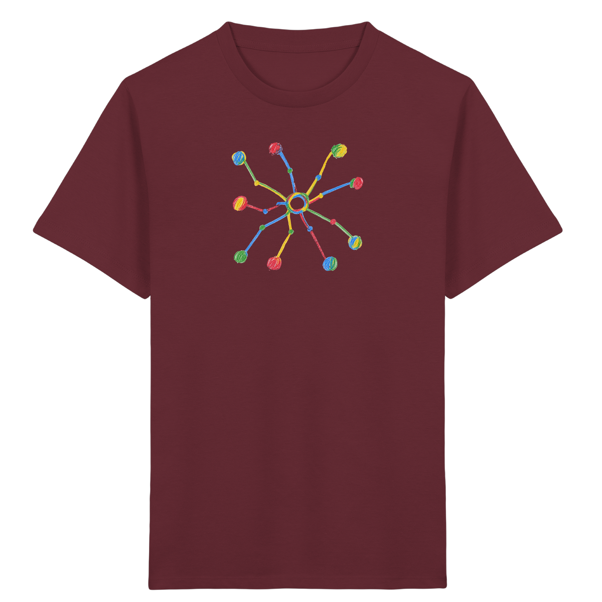 Bunte Farbpunkt Spinne - Kinder Bio T-Shirt