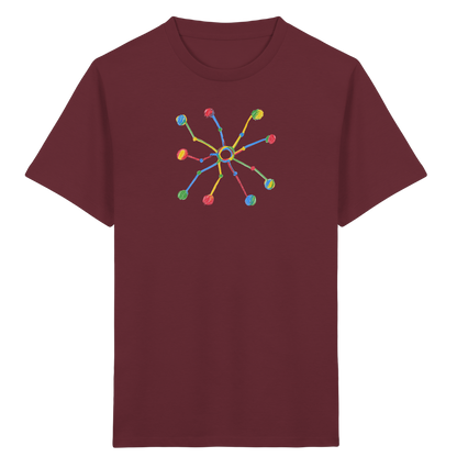 Bunte Farbpunkt Spinne - Kinder Bio T-Shirt