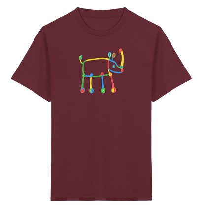 Buntes Farbpunkt Nashorn Shirt - Kinder Bio T-Shirt