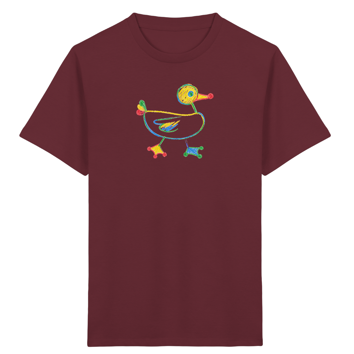 Farbpunkt Ente Kinder Motiv - Kinder Bio T-Shirt