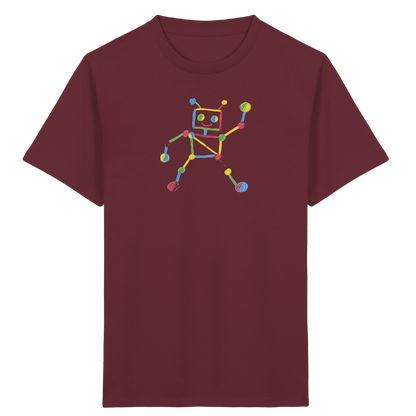 Farbpunkt Roboter Kinder Shirt - Kinder Bio T-Shirt