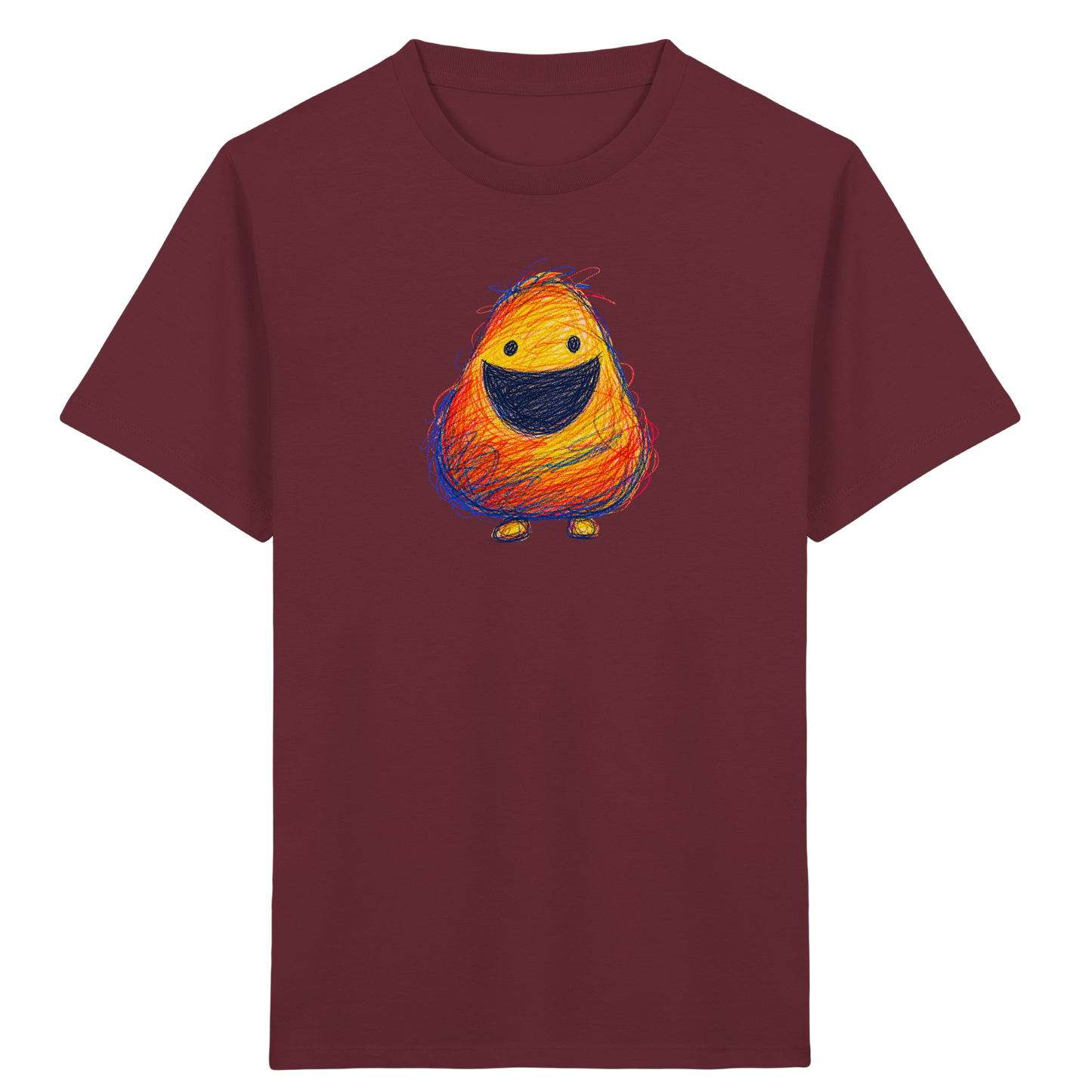 Zahnloses Grinsen Monster Shirt - Kinder Bio T-Shirt Vorderseite