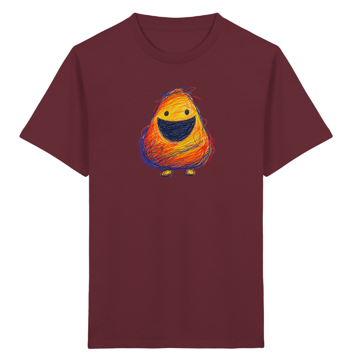 Zahnloses Grinsen Monster Shirt - Kinder Bio T-Shirt Vorderseite