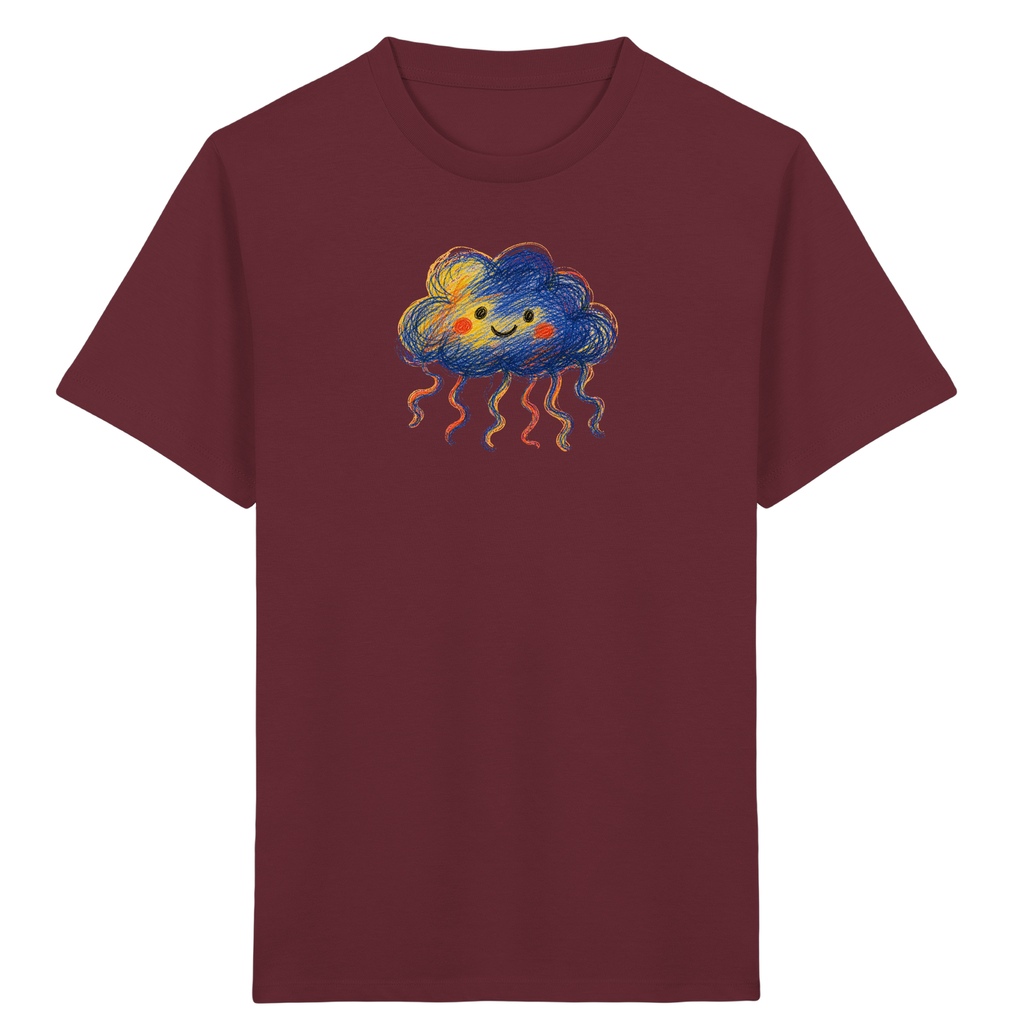 Wolkenflauschi Kinder T-Shirt - Kinder Bio T-Shirt Vorderseite