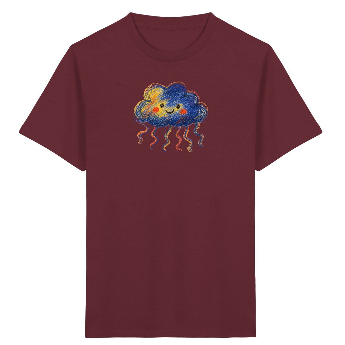 Wolkenflauschi Kinder T-Shirt - Kinder Bio T-Shirt Vorderseite