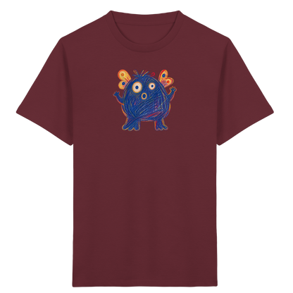 Flatterflauschi mit kleinen Flügeln - Kinder Bio T-Shirt Vorderseite