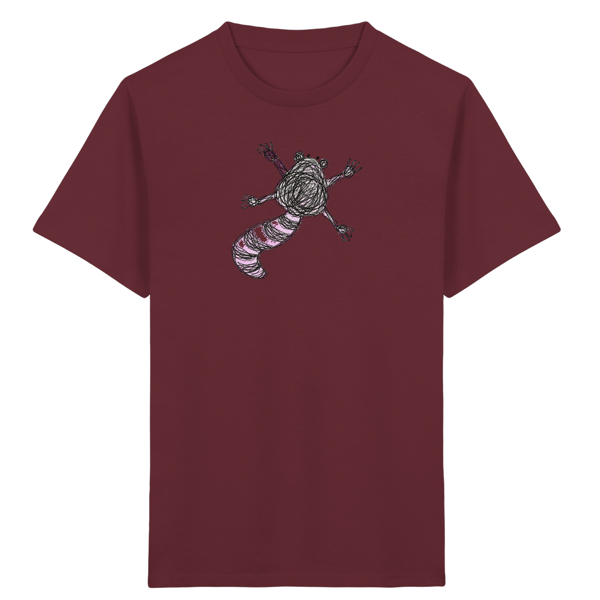 Waschbär von oben - Kinder Bio T-Shirt