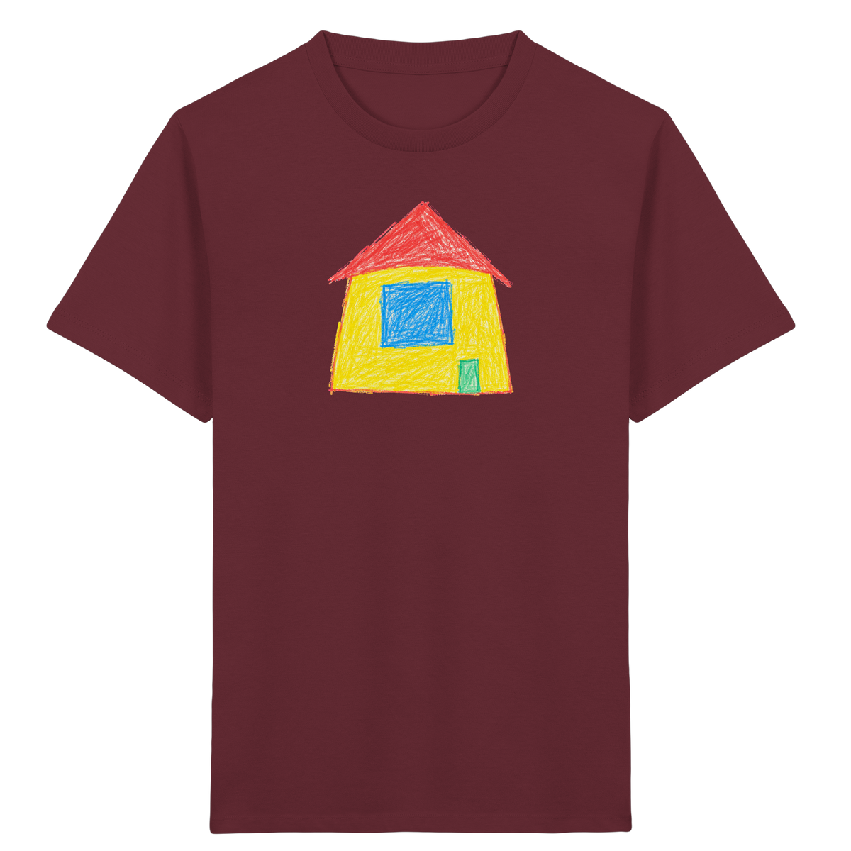 Sonnengelbes Giebelhaus Kinder T-Shirt - Kinder Bio T-Shirt