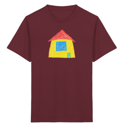 Sonnengelbes Giebelhaus Kinder T-Shirt - Kinder Bio T-Shirt