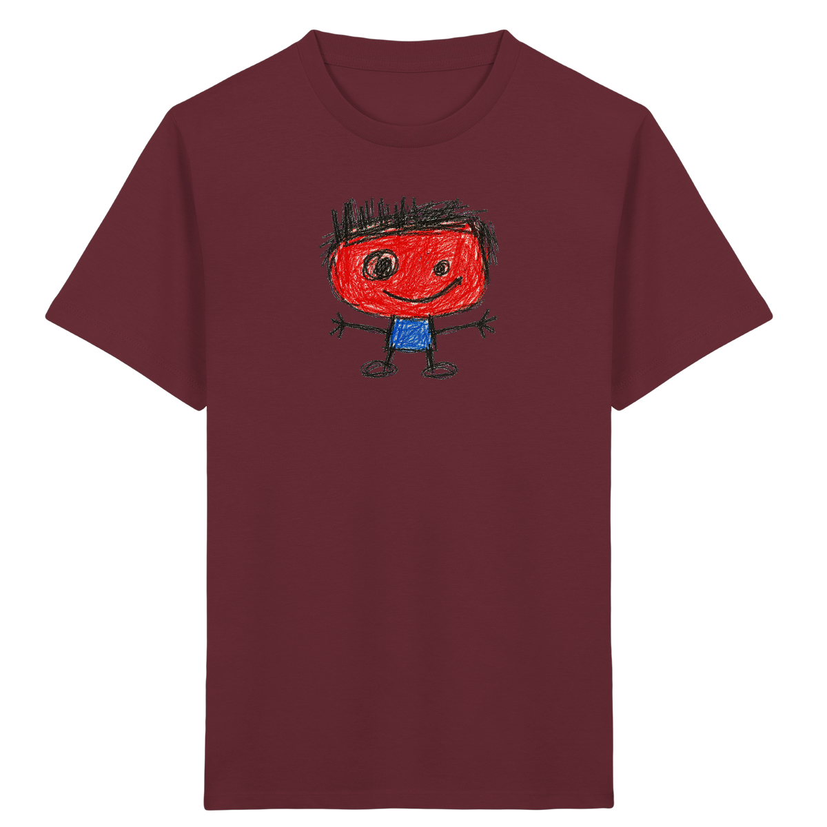 Kritzelkopf mit Bürstenhaar - Kinder Bio T-Shirt