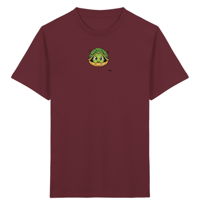 Schüchterne Schildkröte: Kuscheliges T-Shirt für Kinder - Kinder Bio T-Shirt Vorderseite