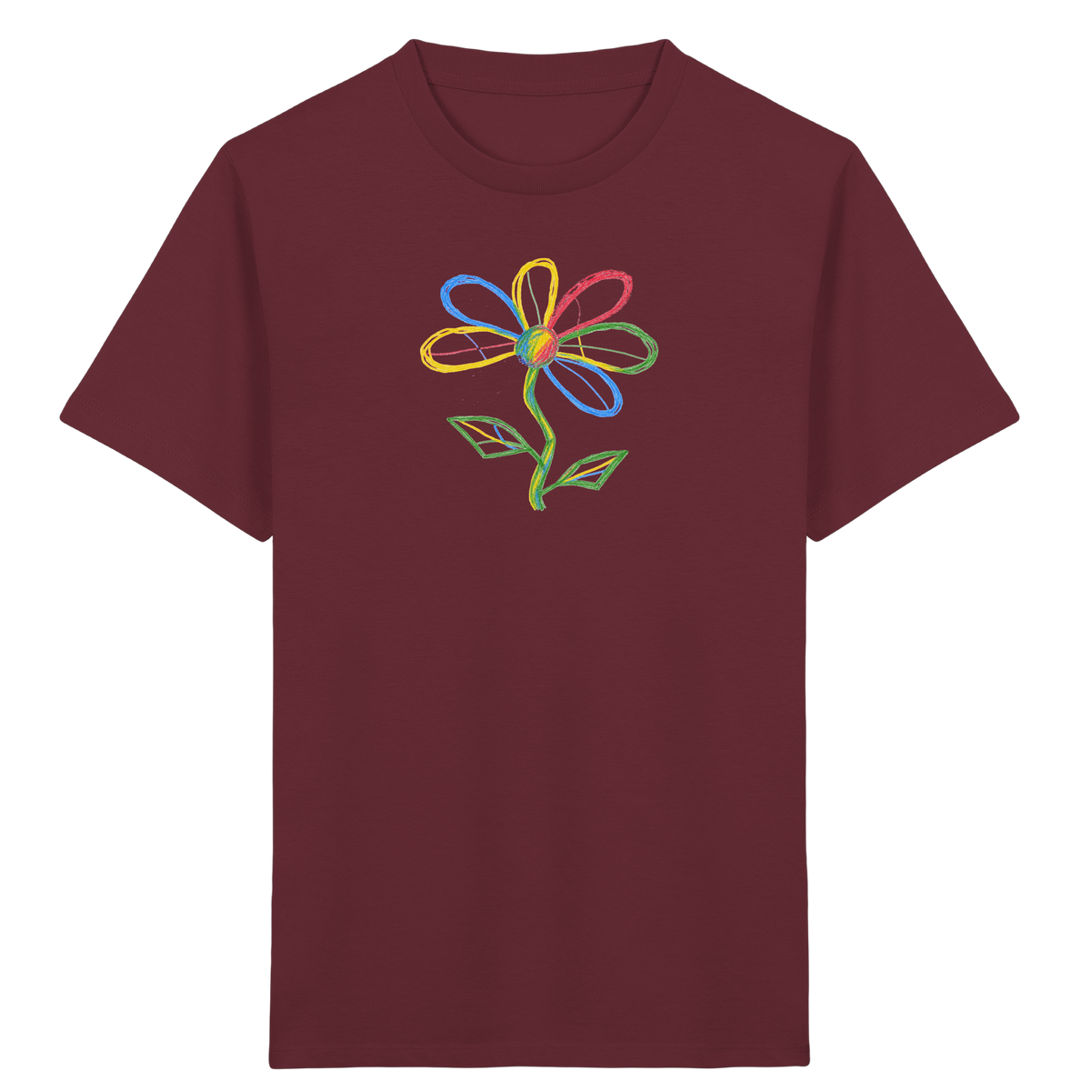 Bunte Punktblume Kinder T-Shirt - Kinder Bio T-Shirt