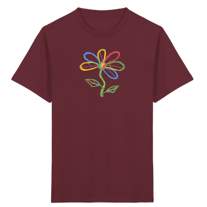 Bunte Punktblume Kinder T-Shirt - Kinder Bio T-Shirt