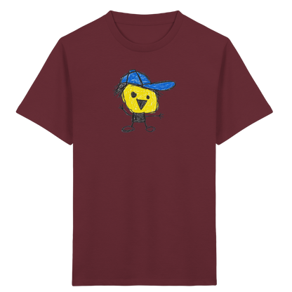 Kritzelkopf mit schiefer Mütze - Kinder Bio T-Shirt