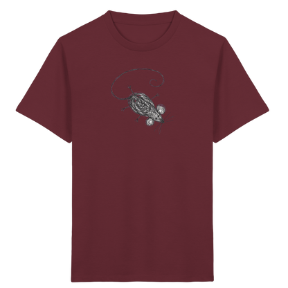 Maus von oben Kinderzeichnung - Kinder Bio T-Shirt