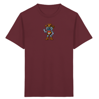 Pixel Roboter T-Shirt: Freundliches Lächeln - Kinder T-Shirt