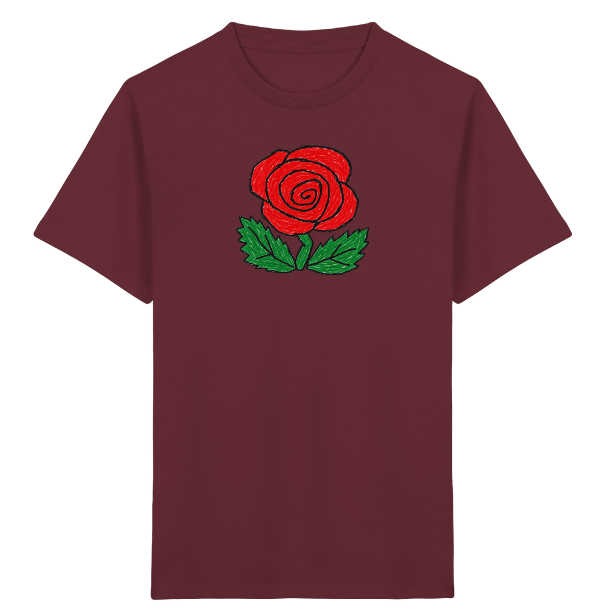 Kritzel-Rose Kinder T-Shirt - Kinder Bio T-Shirt
