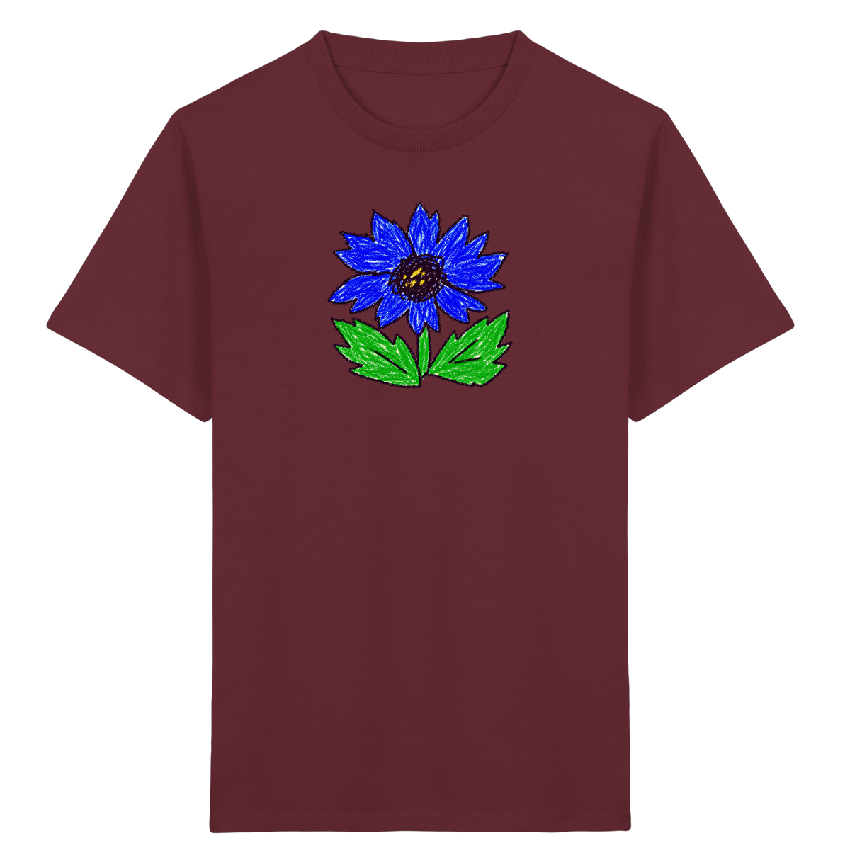 Kritzel Kornblume Kinder Shirt - Kinder Bio T-Shirt