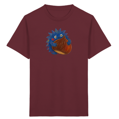 Kastanienknirps umarmt Kastanie - Kinder Bio T-Shirt Vorderseite
