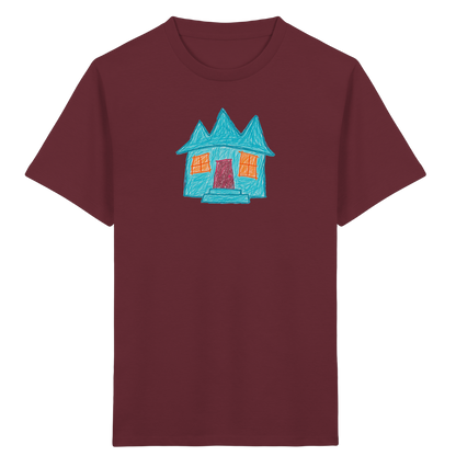 Türkises Zickzackhaus Kinder Shirt - Kinder Bio T-Shirt