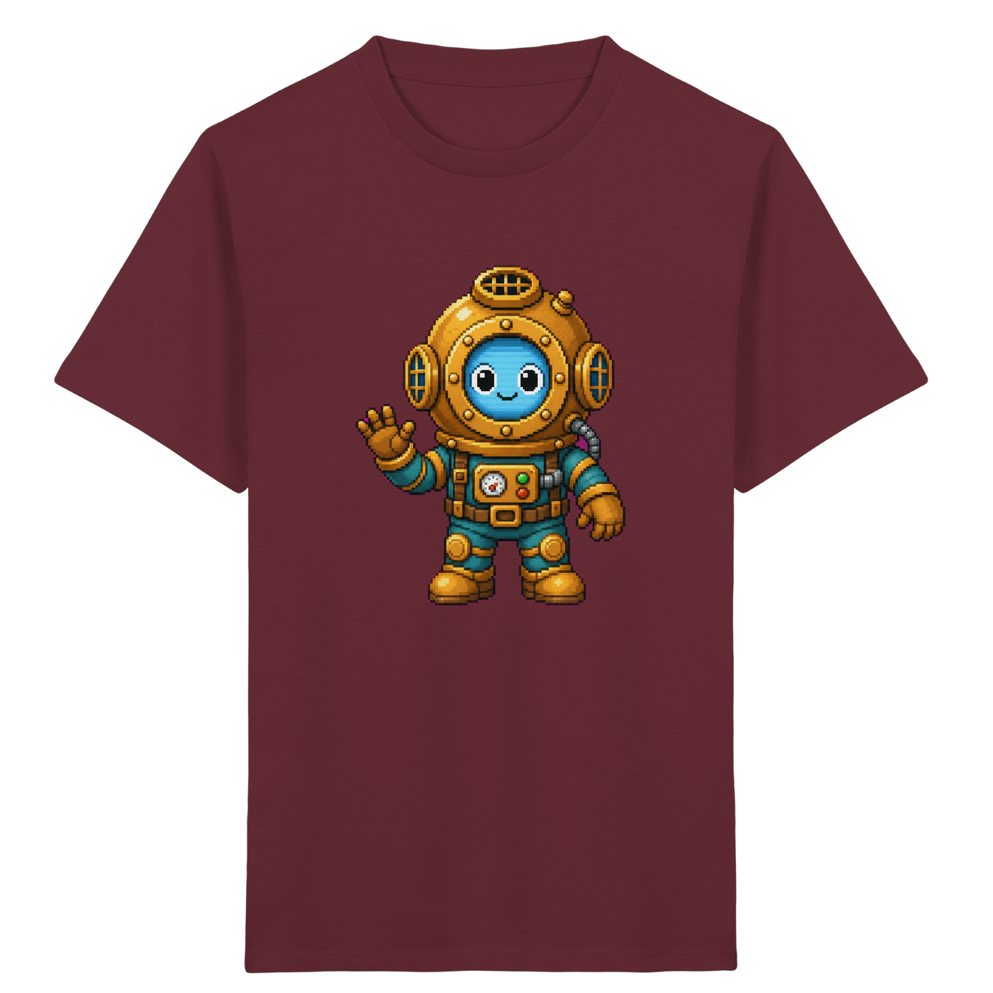 Pixel-Taucher: Goldener Helm Kinder T-Shirt - Kinder T-Shirt