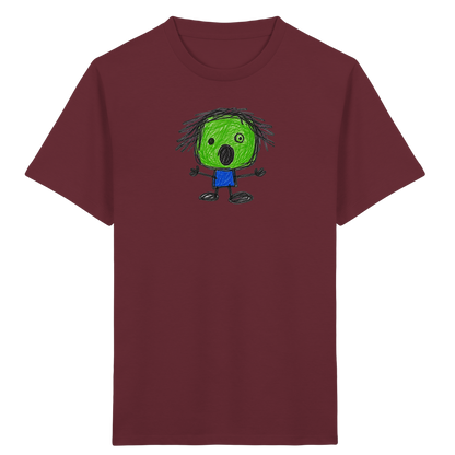 Kritzelkopf beim Staunen - Kinder Bio T-Shirt