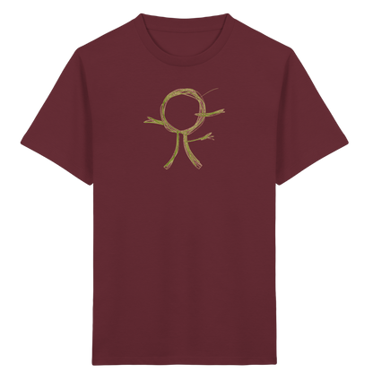 Apfelgrüner Wackelbaum für Kinder - Kinder Bio T-Shirt Vorderseite