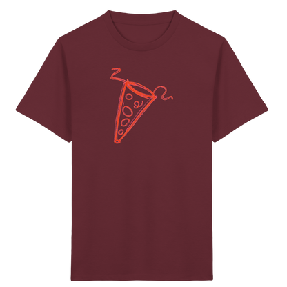 Orange Kringel Schultüte Shirt - Kinder Bio T-Shirt Vorderseite