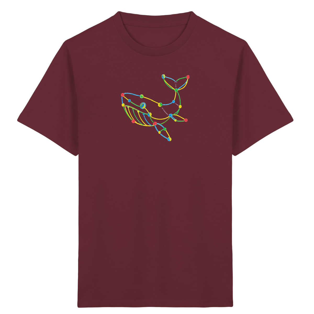 Farbpunkt Wal Kinder Motiv - Kinder Bio T-Shirt