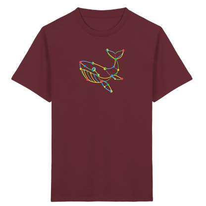 Farbpunkt Wal Kinder Motiv - Kinder Bio T-Shirt