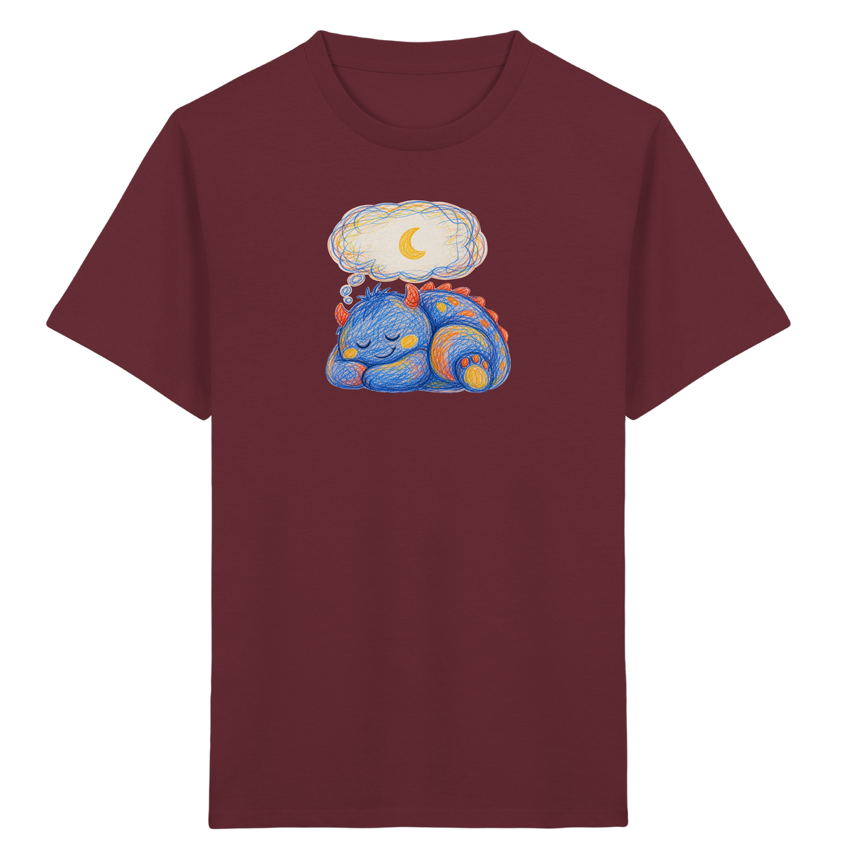 Traumblase Kritzelmonster Kinder Shirt - Kinder Bio T-Shirt Vorderseite