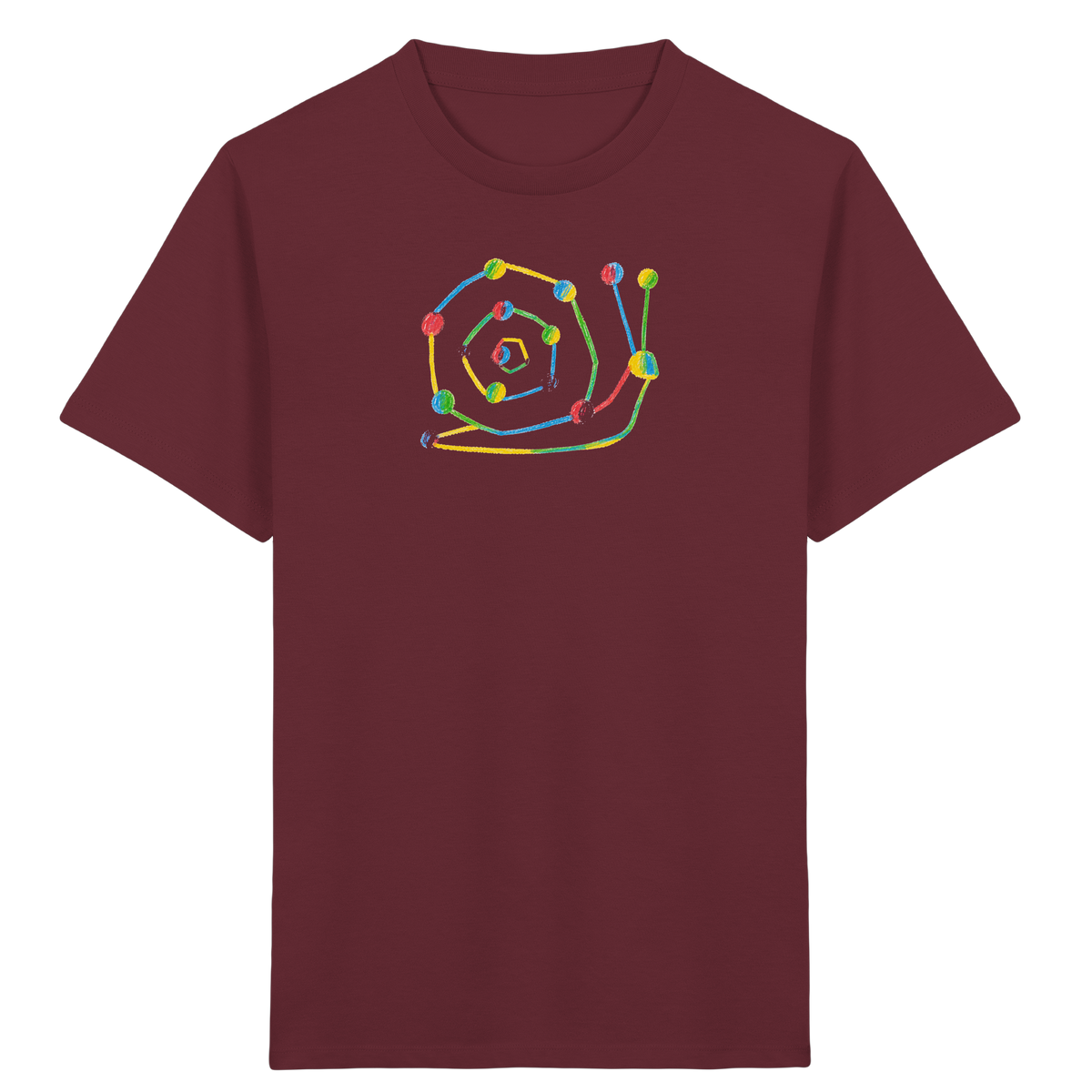 Farbpunkt Schnecke Kinder Shirt - Kinder Bio T-Shirt