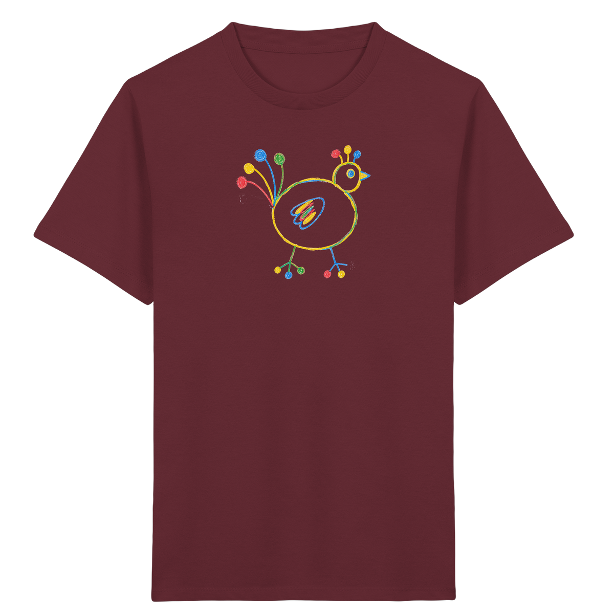 Farbpunkt-Huhn für Kinder - Kinder Bio T-Shirt