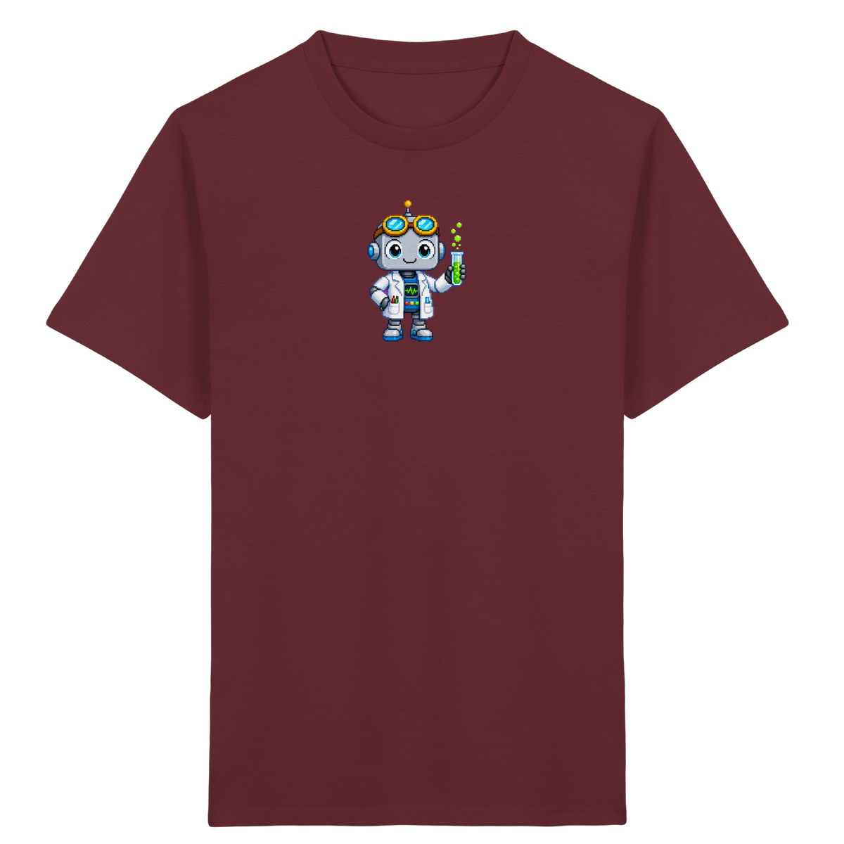 Pixel Roboter Wissenschaftler: Fröhliches Kinder T-Shirt - Kinder T-Shirt
