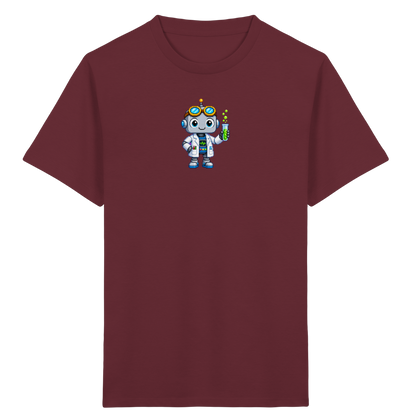 Pixel Roboter Wissenschaftler: Fröhliches Kinder T-Shirt - Kinder T-Shirt