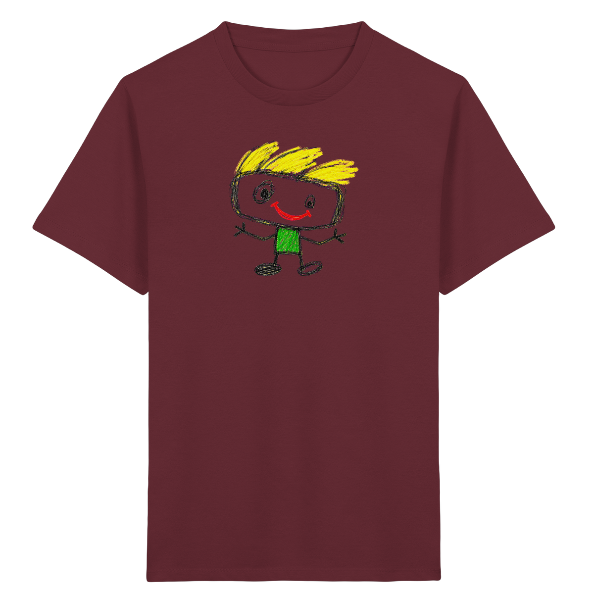 Kritzelkopf mit Windhaar - Kinder Bio T-Shirt