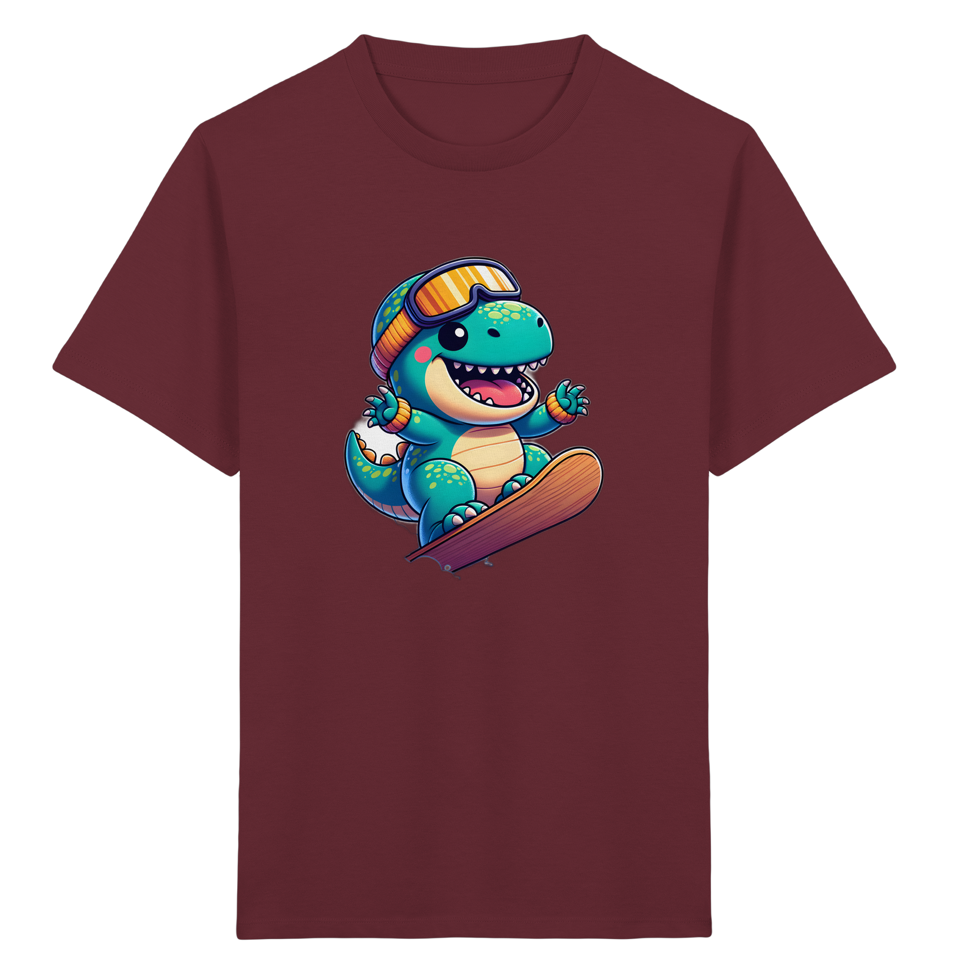 Dino Snowboard T-Shirt: Abenteuer pur!