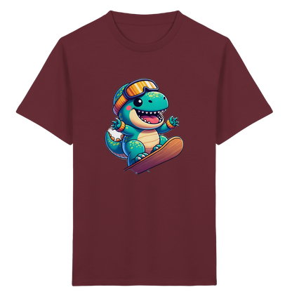 Dino Snowboard T-Shirt: Abenteuer pur!